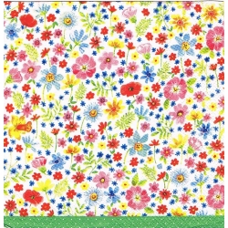 Serwetka -3042-  mini kwiaty